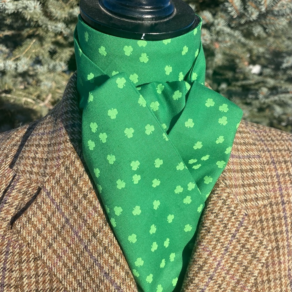 Shamrocks 🍀 Equestrian Stock Ties